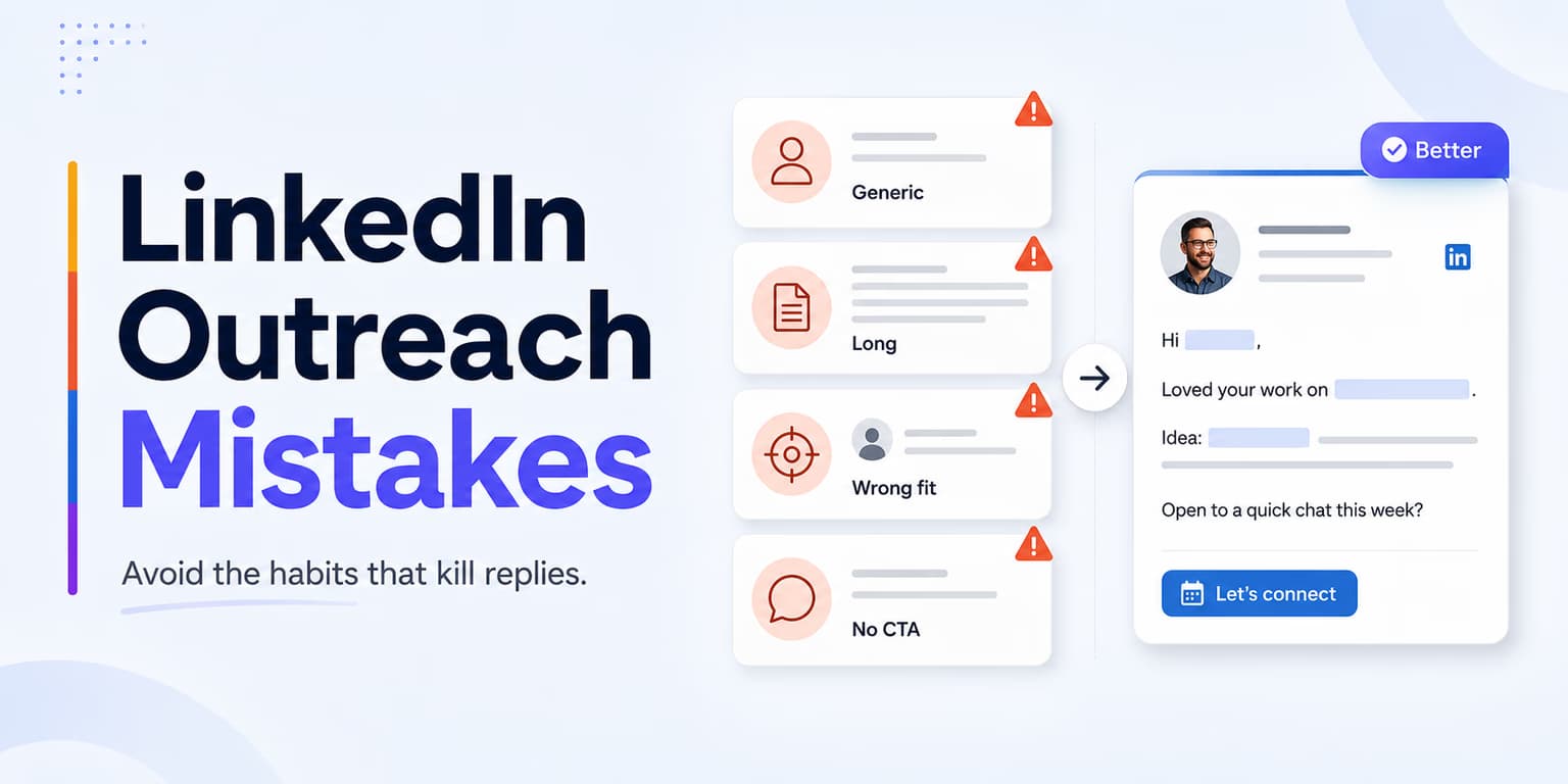 7 Common LinkedIn Outreach Mistakes banner