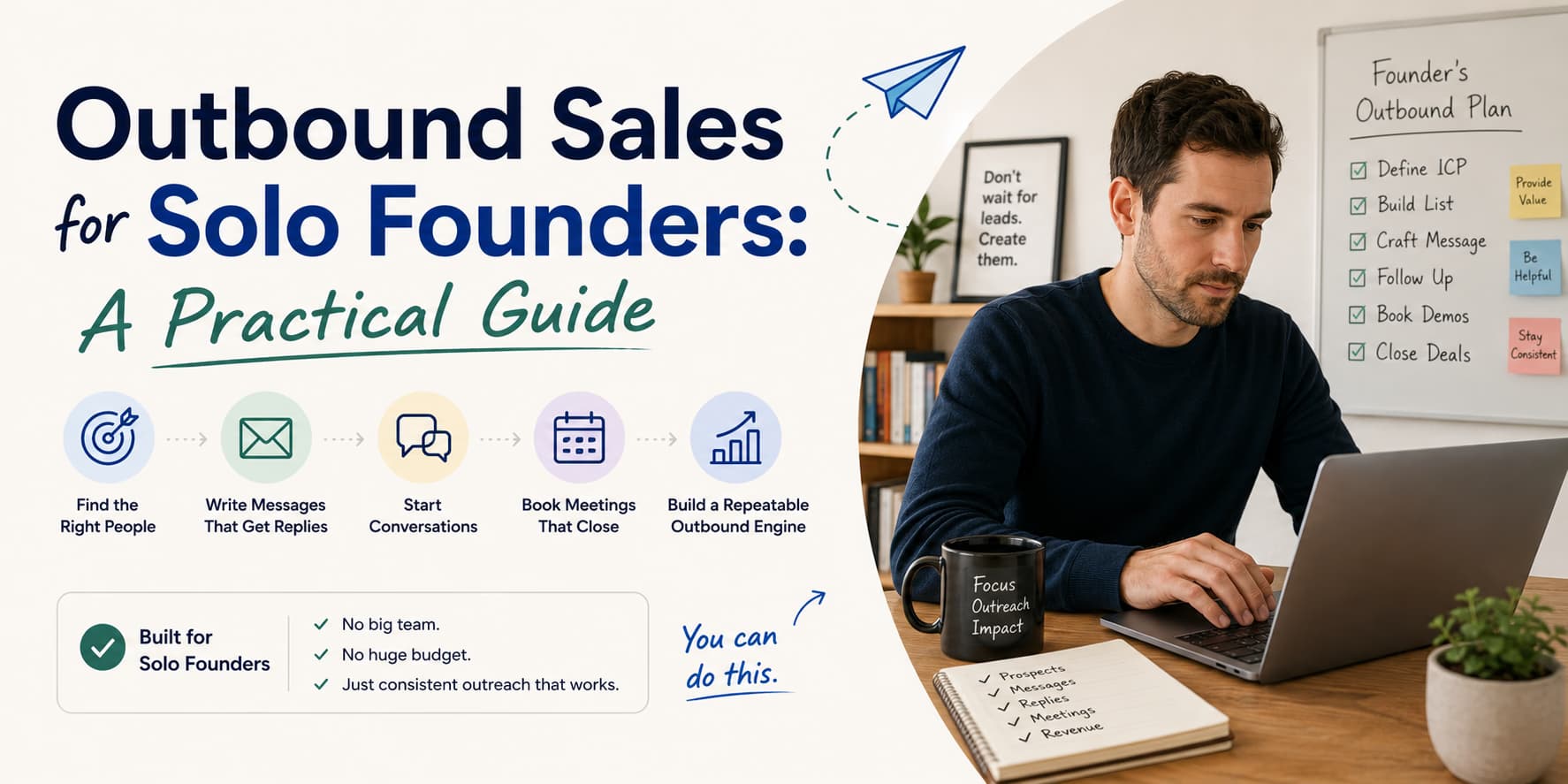 Outbound Sales for Solo Founders guide banner