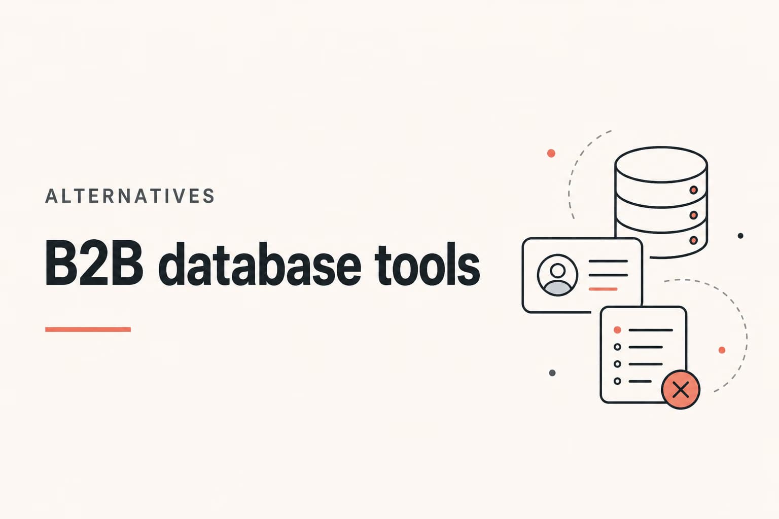b2b databases illustration for Revora