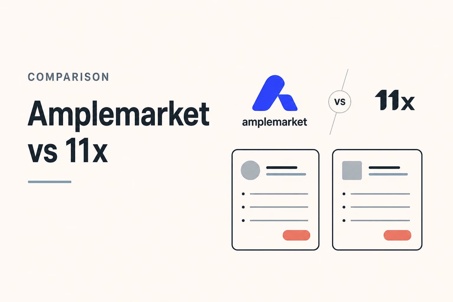 amplemarket vs 11x illustration for Revora