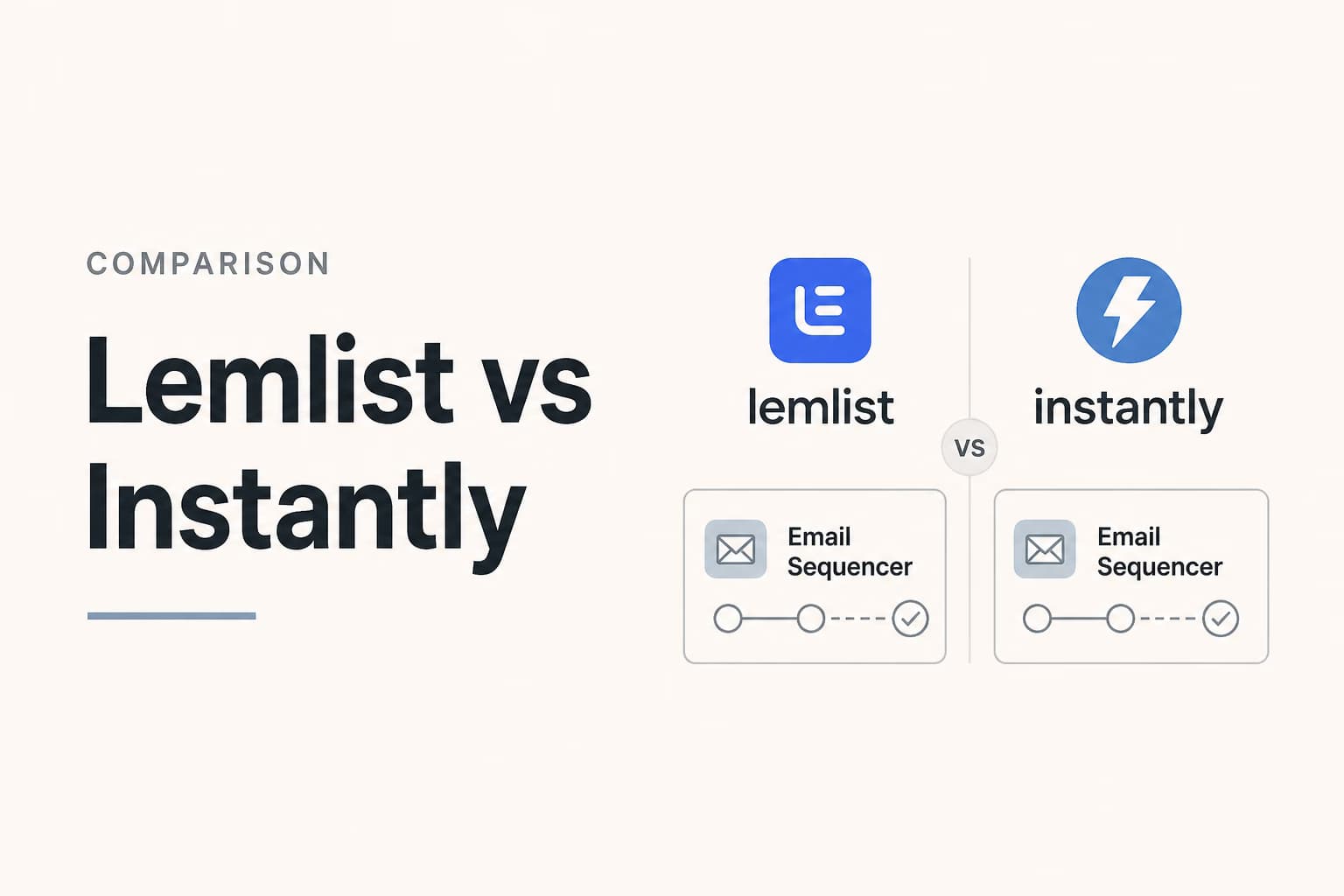 lemlist vs instantly illustration for Revora