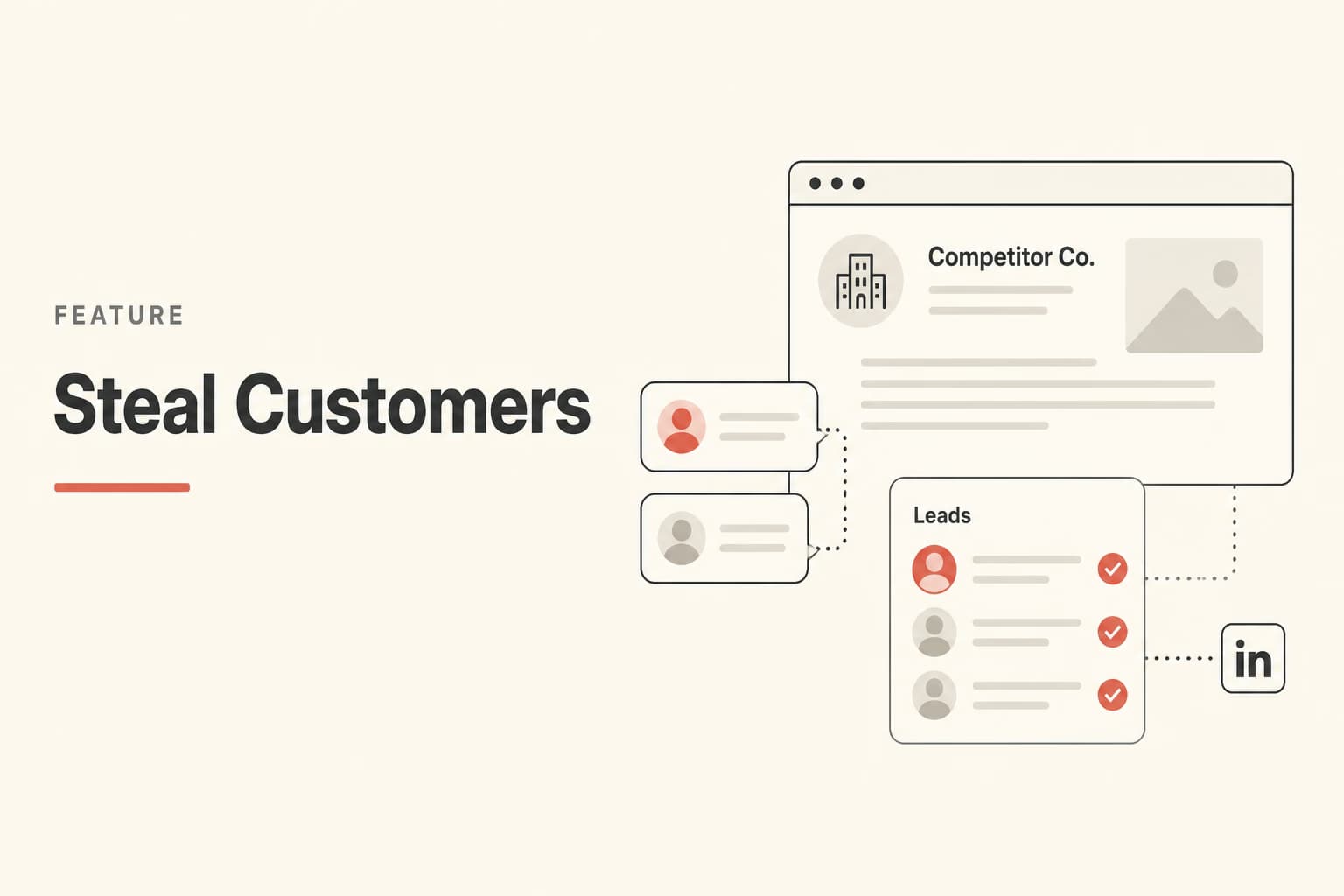 steal customers illustration for Revora