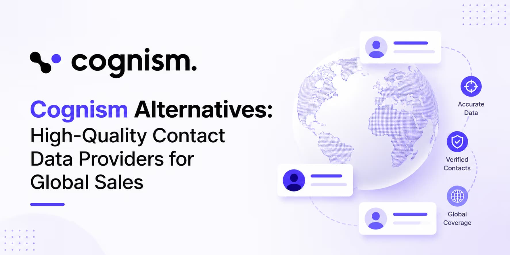 Cognism alternatives and global compliant B2B contact data providers cover art